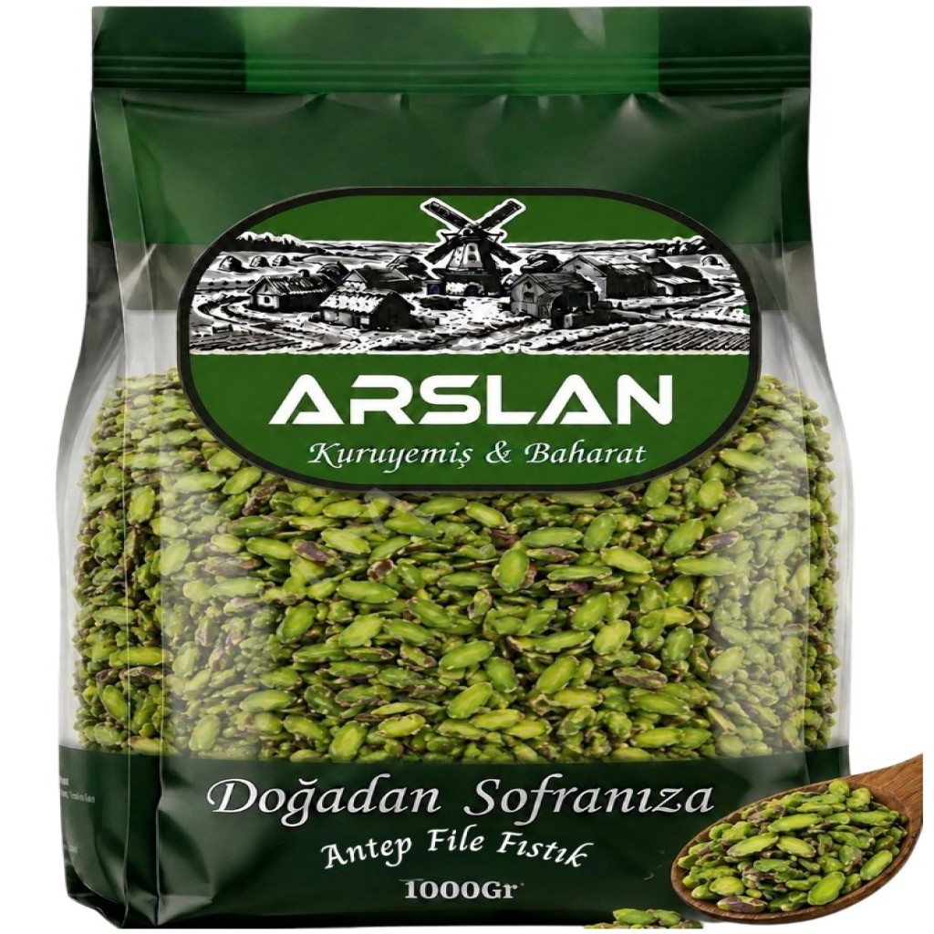 Arslan Antep Boz File Fıstık 1Kg