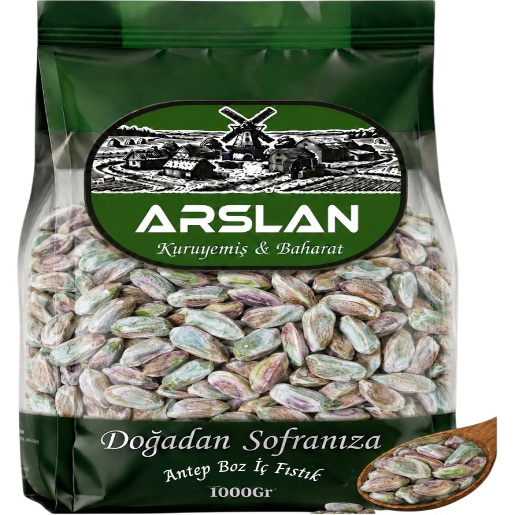 Arslan Antep Boz İç Fıstık 1Kg