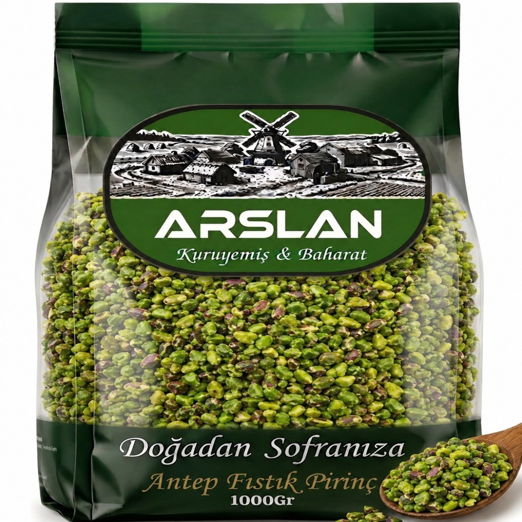 Arslan Antep Boz Pirinç Fıstık 1Kg