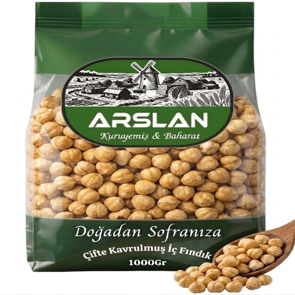 Arslan Fındık İçi Bütün Kavrulmuş 1Kg