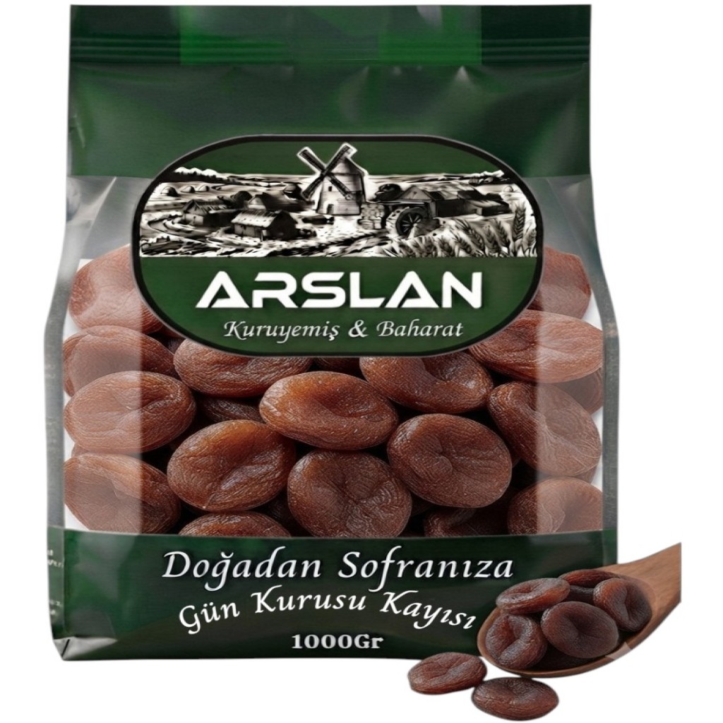 Arslan Gün Kurusu Kayısı Jumbo 1Kg