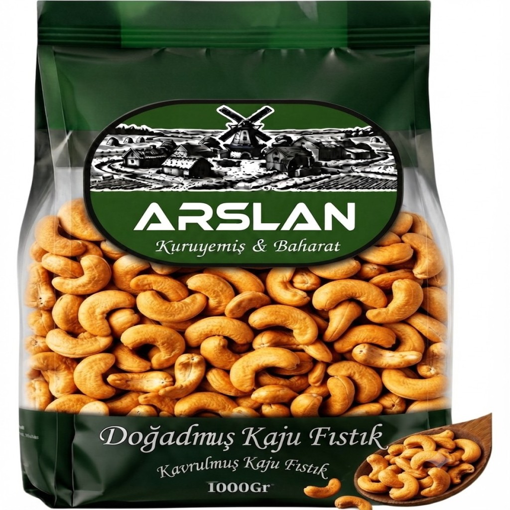 Arslan Kaju Fıstık Kavrulmuş 1Kg