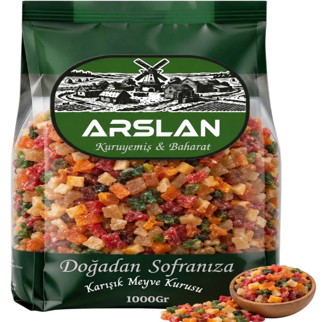 Arslan Kuru Meyve Parçaları 1Kg