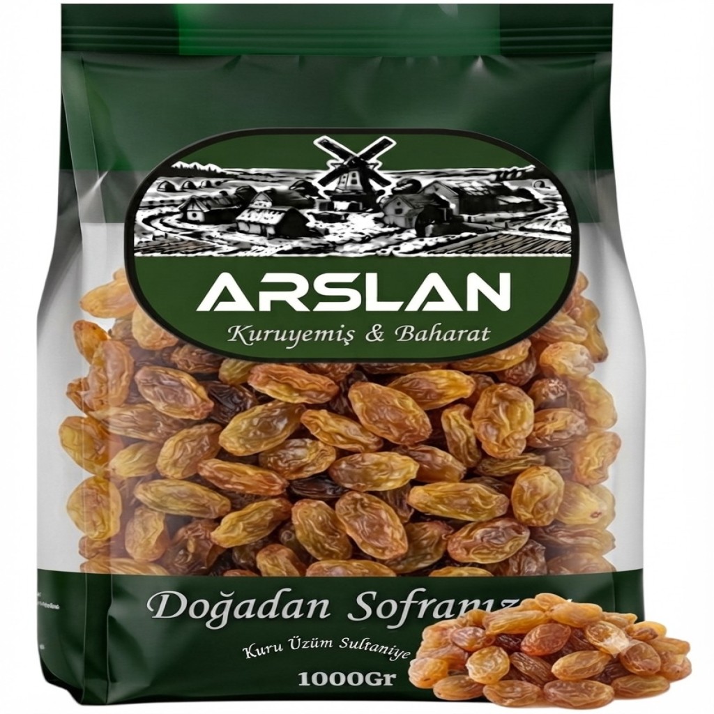 Arslan Kuru Üzüm Sultani 1Kg