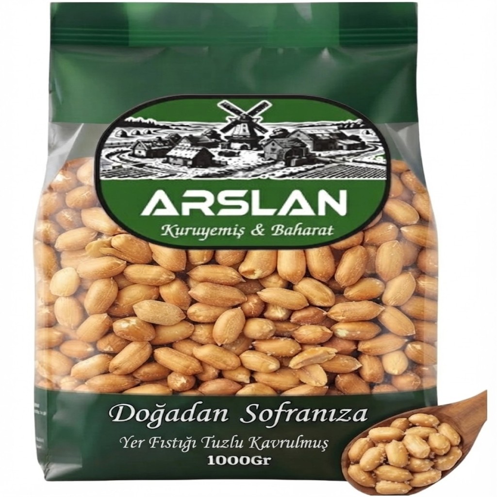 Arslan Yer Fıstığı Tuzlu 1Kg