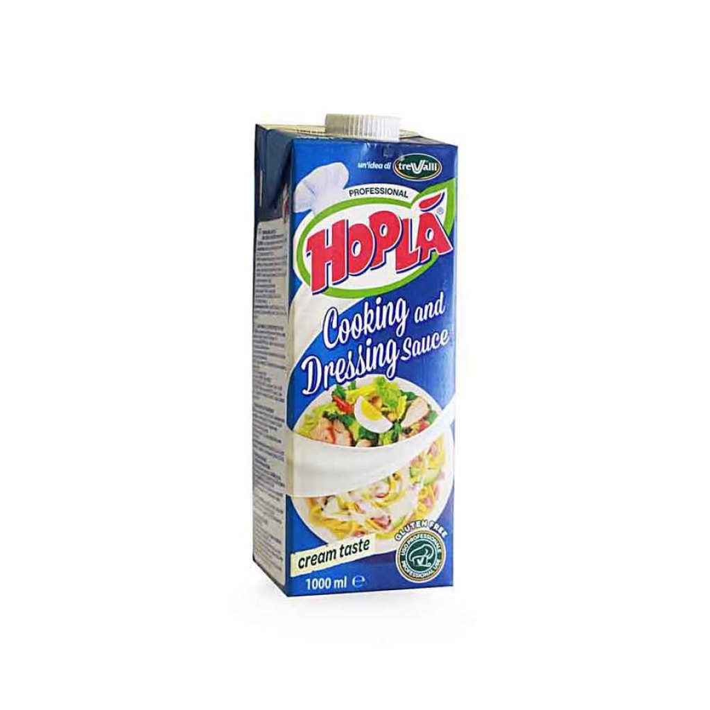 Hopla Bitkisel Krema Şekersiz-1 Lt