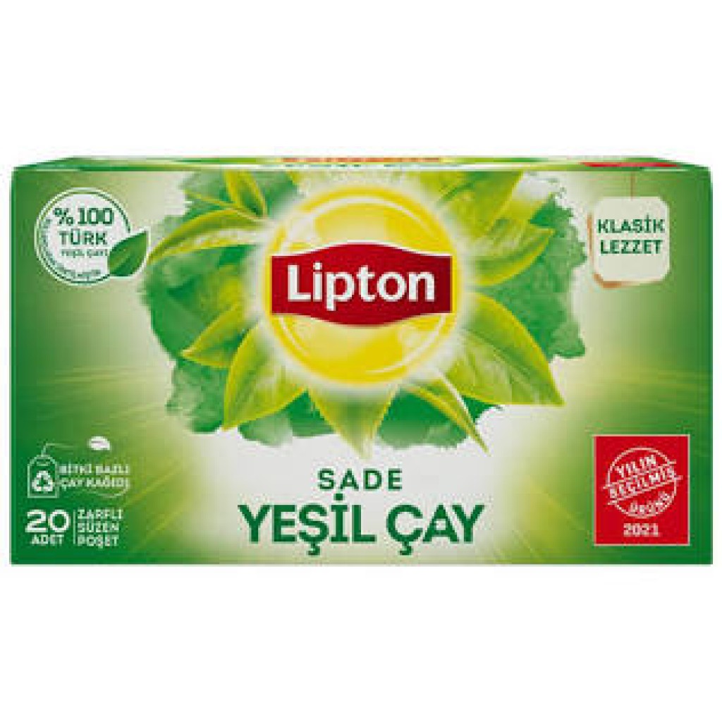 Lipton Bitki Yeşil Çay Sade 20Li*2Gr