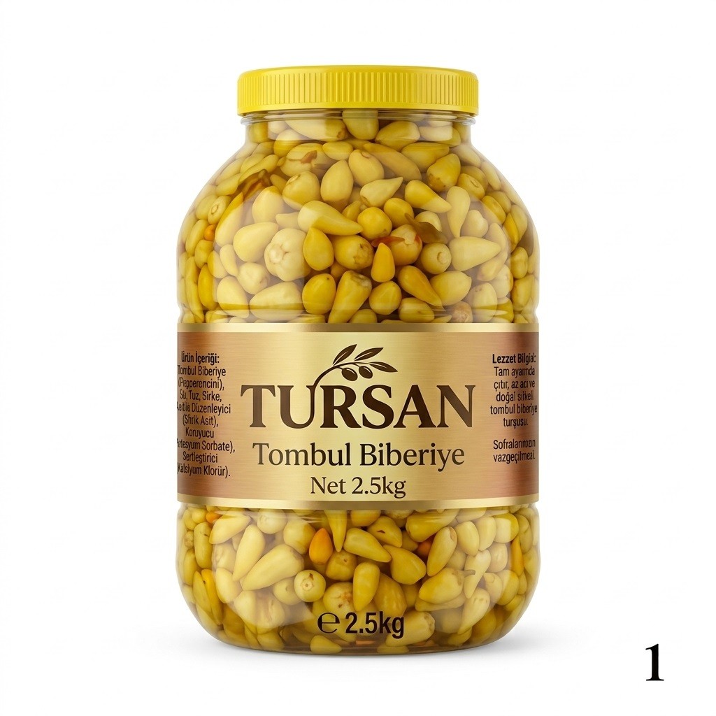 Tursan Tombul Acı Biber Turşusu 2,5-Kg