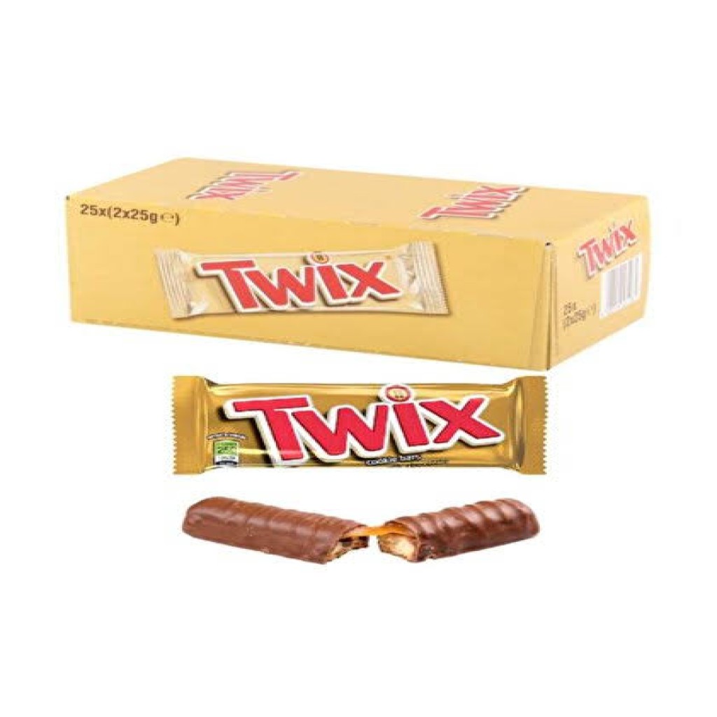 Twix Karamel Dolgulu Çikolata Bar 25 x 50 Gr